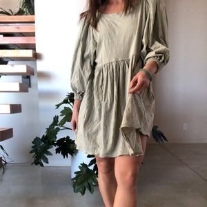 Free People Seafoam green baby-doll dress